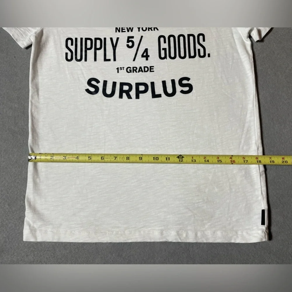 Superdry NY Men’s T-shirt White Size Large Short Sleeve